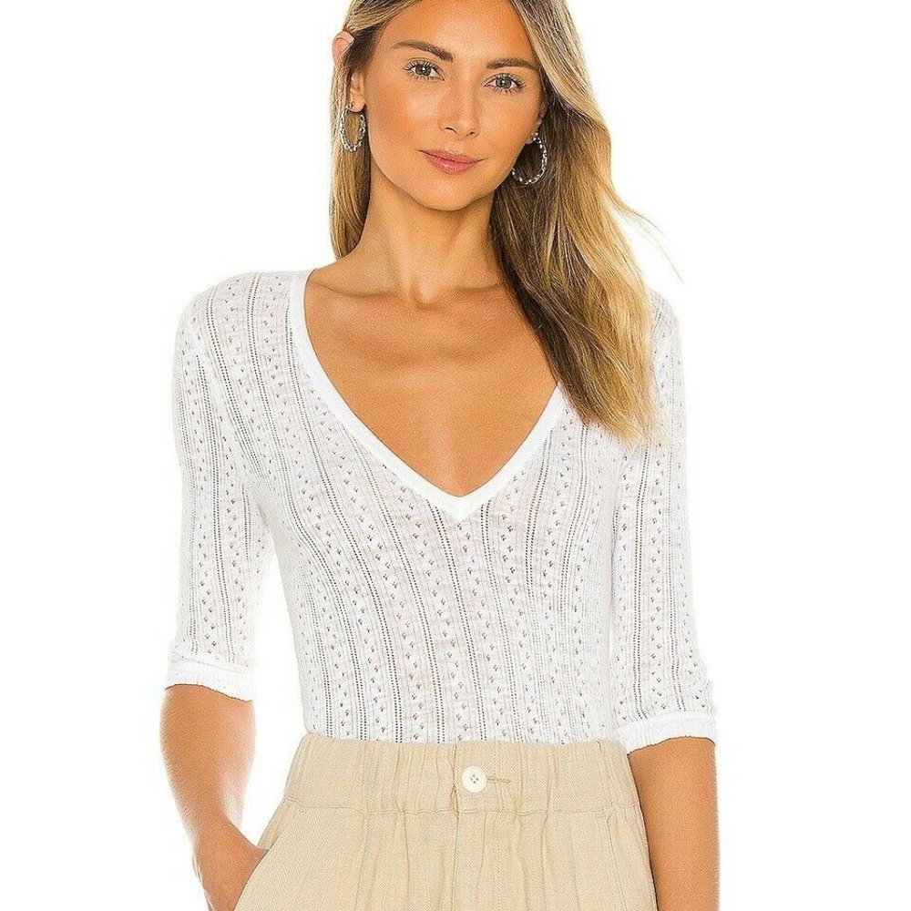 NWT 360Cashmere Lilac V-neck Knitted T-Shirt